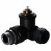 Набор термостатический трехосевой Royal Thermo Design Pro 15мм М30х1,5 (Чёрный)